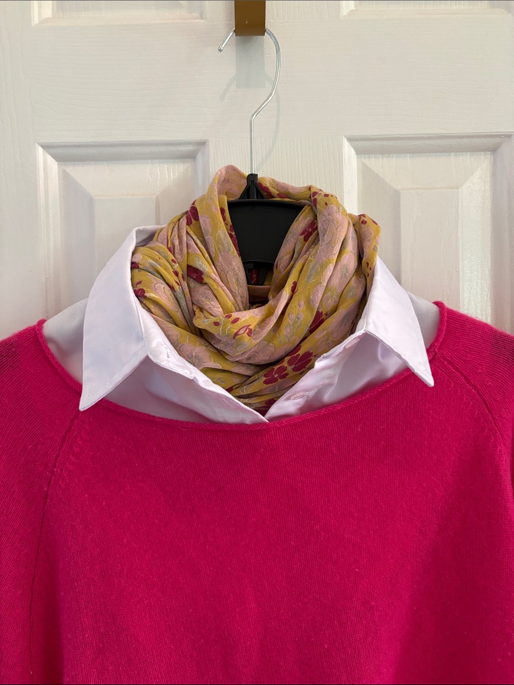 Quince Women's Hot Pink Cashmere Crewneck Sweater, L - Picture 9 of 9